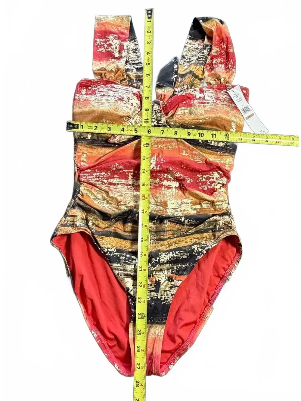 Carmen Marc Valvo vibrant ruched